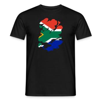 South Africa Flag Africa South African Flag - Men's T-Shirt - black - Front - AI Model Male 178 light (178cm)