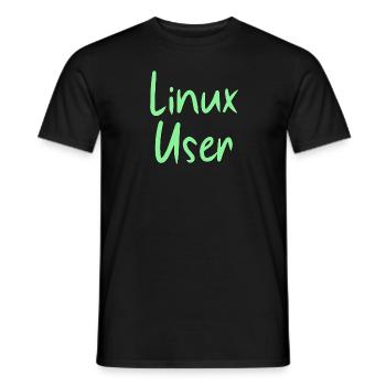 Linux User - Männer T-Shirt - Schwarz - Vorne - AI Model Male 178 light (178cm)