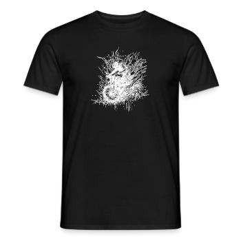 Motard Motard Tout-terrain Ride Splash Style - T-shirt homme - noir - Devant - AI Model Male 178 light (178cm)