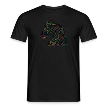 Chess Openings - Men's T-Shirt - black - Front - AI Model Male 178 light (178cm)