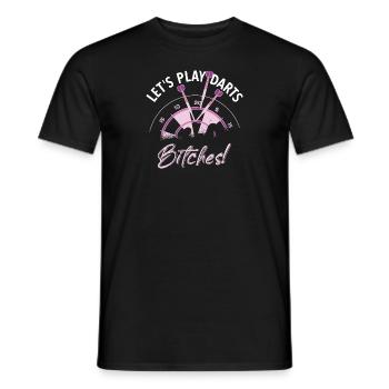 Dart Darts Vintage Dartpfeile - Männer T-Shirt - Schwarz - Vorne - AI Model Male 178 light (178cm)