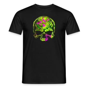 Blatant skull - Men's T-Shirt - black - Front - AI Model Male 178 light (178cm)