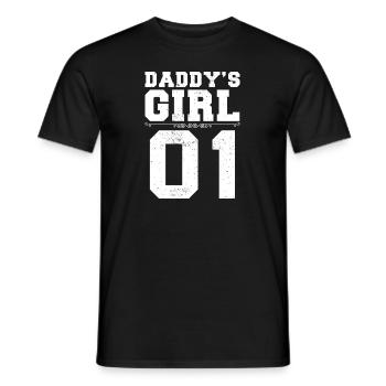 Daddy’s Girl 01 Famille Matching Femmes Fille - T-shirt homme - noir - Devant - AI Model Male 178 light (178cm)