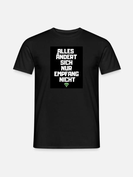 Slow W-LAN - Männer T-Shirt - Schwarz