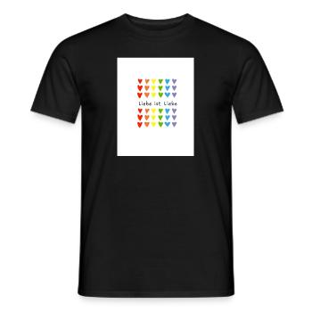 Liebe ist liebe - Männer T-Shirt - Schwarz - Vorne - AI Model Male 178 light (178cm)