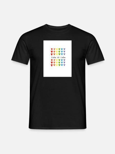 Liebe ist liebe - Männer T-Shirt - Schwarz