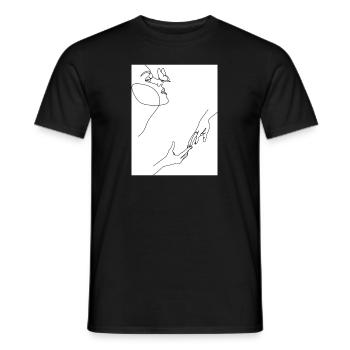 Lineart - T-shirt homme - noir - Devant - AI Model Male 178 light (178cm)