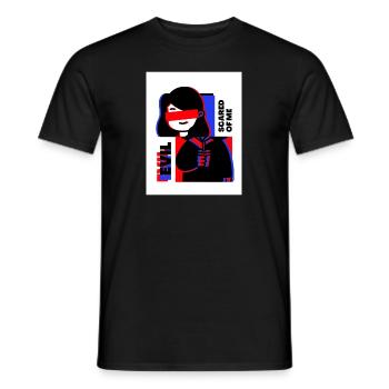 EFFRAYÉ - T-shirt homme - noir - Devant - AI Model Male 178 light (178cm)