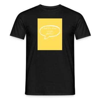 I am here to live. - Men's T-Shirt - black - Front - AI Model Male 178 light (178cm)