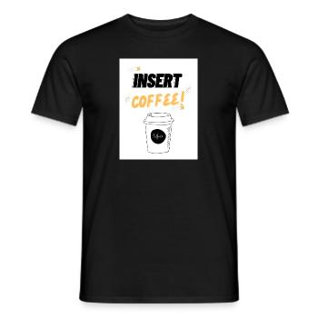 Insert Coffee LSHYBW - Männer T-Shirt - Schwarz - Vorne - AI Model Male 178 light (178cm)