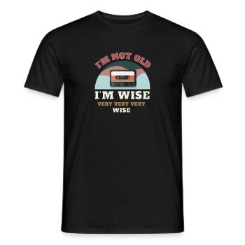 50. Geburtstag - Ich bin nicht alt, ich bin weise - Männer T-Shirt - Schwarz - Vorne - AI Model Male 178 light (178cm)
