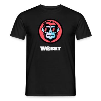 WßBRT - Männer T-Shirt - Schwarz - Vorne - AI Model Male 178 light (178cm)