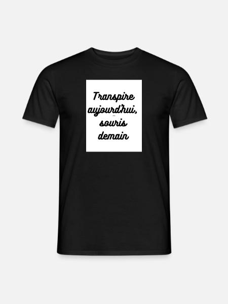 sport - T-shirt homme - noir