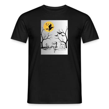 Halloween's Hello Vienna - Men's T-Shirt - black - Front - AI Model Male 178 light (178cm)