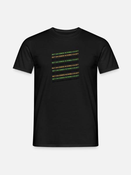 schorli grün - Männer T-Shirt - Schwarz