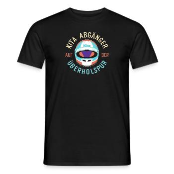 Kita-Abgänger Überholspur: Abgänger Einschulung - Männer T-Shirt - Schwarz - Vorne - AI Model Male 178 light (178cm)