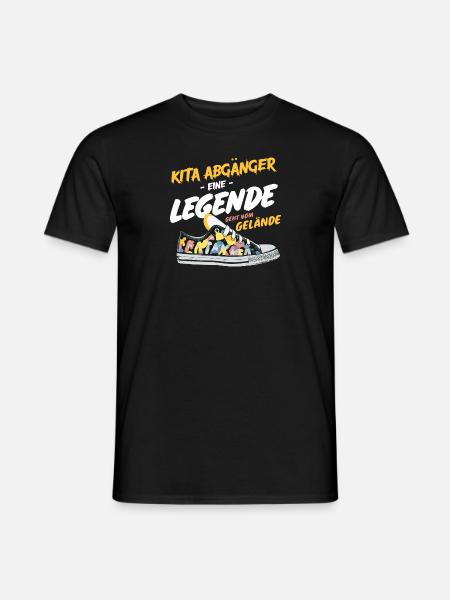 Kita-Abgänger Legende: Abschied Einschulung Erstkl - Männer T-Shirt - Schwarz