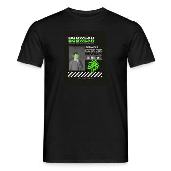 Bobwear - Männer T-Shirt - Schwarz - Vorne - AI Model Male 178 light (178cm)