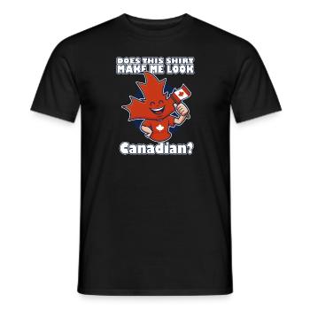 Le Canada fait-il paraître canadien - T-shirt homme - noir - Devant - AI Model Male 178 light (178cm)