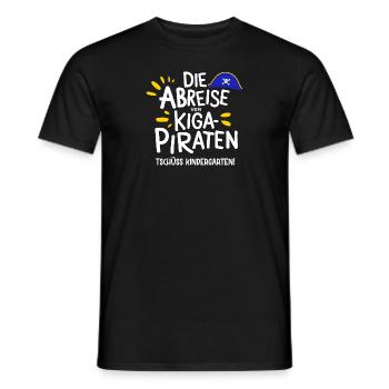 Kiga-Piraten Abreise Abschluss Kita Absolvent Gesc - Männer T-Shirt - Schwarz - Vorne - AI Model Male 178 light (178cm)