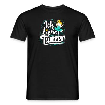 Ich liebe Tanzen Mädchen Ballett Hip-Hop Geschenk - Männer T-Shirt - Schwarz - Vorne - AI Model Male 178 light (178cm)