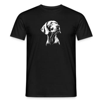 Weimaraner - Dog Fan - Men's T-Shirt - black - Front - AI Model Male 178 light (178cm)