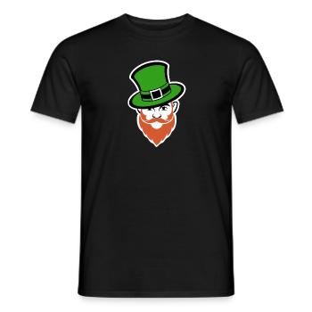 Leprechaun - Saint-Patrick - Irlande - T-shirt homme - noir - Devant - AI Model Male 178 light (178cm)