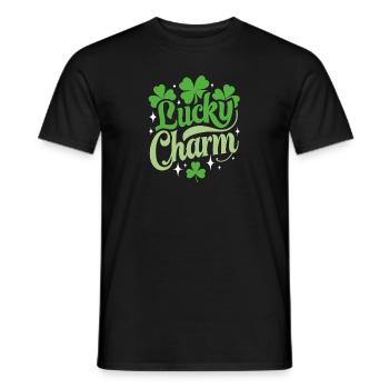 Porte-bonheur - Saint-Patrick - Irlande - T-shirt homme - noir - Devant - AI Model Male 178 light (178cm)
