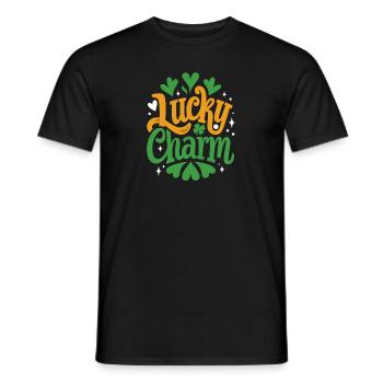 Porte-bonheur - Saint-Patrick - Irlande - T-shirt homme - noir - Devant - AI Model Male 178 light (178cm)