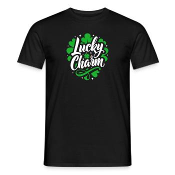 Porte-bonheur - Saint-Patrick - Irlande - T-shirt homme - noir - Devant - AI Model Male 178 light (178cm)