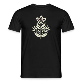 Blumen - Frühling - Sommer - Männer T-Shirt - Schwarz - Vorne - AI Model Male 178 light (178cm)