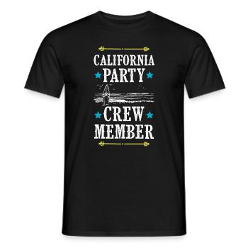 Équipe de fête en Californie - T-shirt homme - noir - Devant - AI Model Male 178 light (178cm)