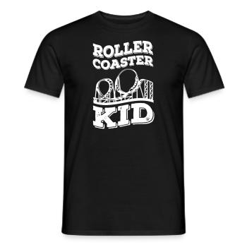 Roller Coaster Kids - Männer T-Shirt - Schwarz - Vorne - AI Model Male 178 light (178cm)