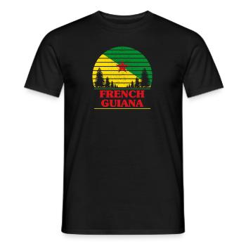 French Guiana - Men's T-Shirt - black - Front - AI Model Male 178 light (178cm)