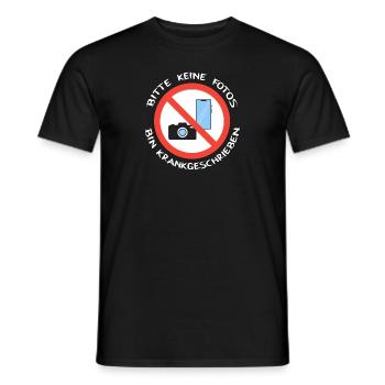 Krankgeschrieben - Männer T-Shirt - Schwarz - Vorne - AI Model Male 178 light (178cm)