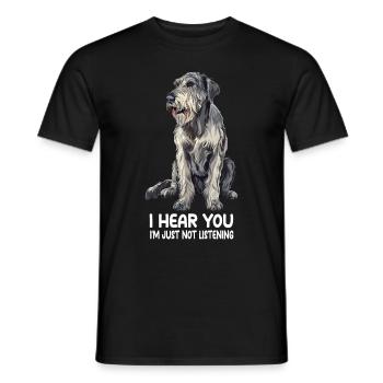 Lévrier irlandais - T-shirt homme - noir - Devant - AI Model Male 178 light (178cm)