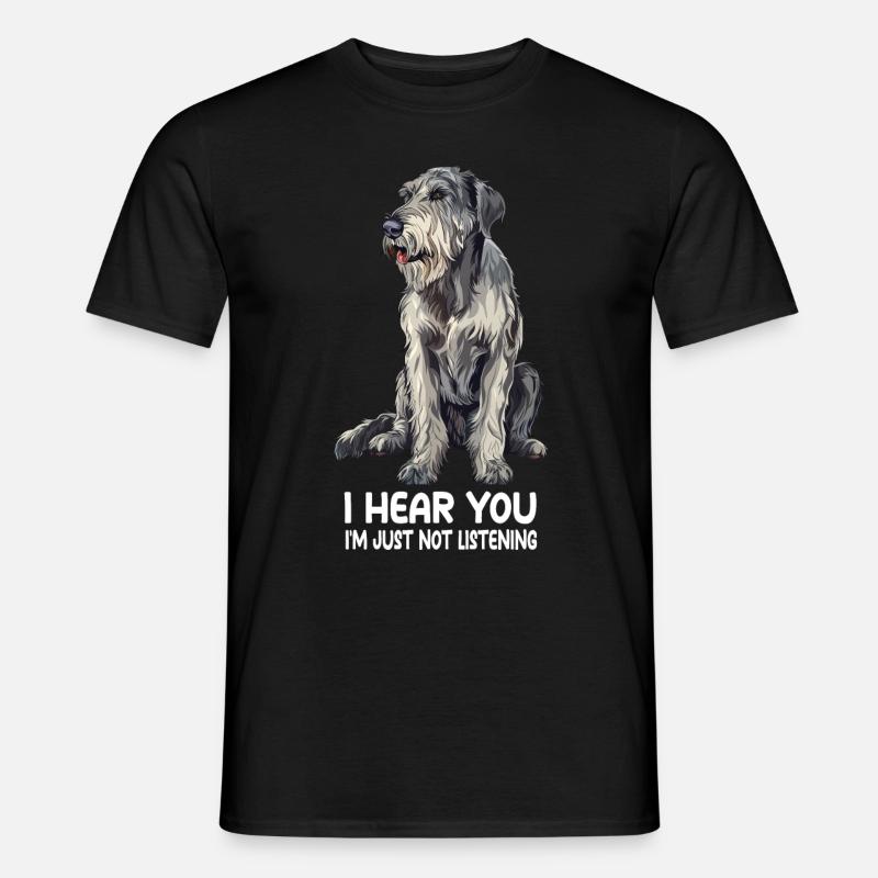 Irish Wolfhound - Männer T-Shirt - Schwarz