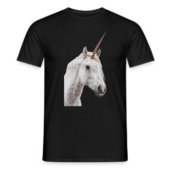 Licorne - T-shirt homme - noir - Devant - AI Model Male 178 light (178cm)
