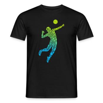 Volleyball Spieler Symbole Jungen Volleyballer - Männer T-Shirt - Schwarz - Vorne - AI Model Male 178 light (178cm)