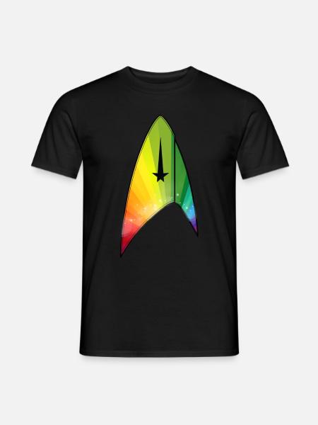 Star Trek Discovery Starfleet Delta Gay Pride - Men's T-Shirt - black
