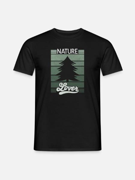 Natur Wander Spruch Nature Lover - Männer T-Shirt - Schwarz