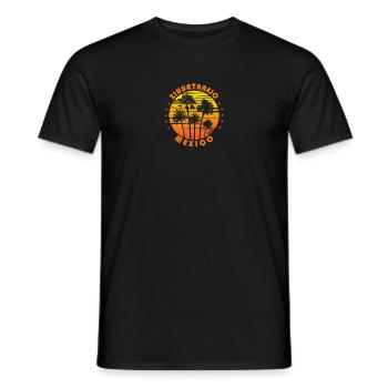 Retro Zihuatanejo Mexiko Souvenir Vintage Palme - Männer T-Shirt - Schwarz - Vorne - AI Model Male 178 light (178cm)