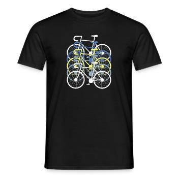 Bicycle Bike Road Bike Bicycle Collection - Men's T-Shirt - black - Front - AI Model Male 178 light (178cm)