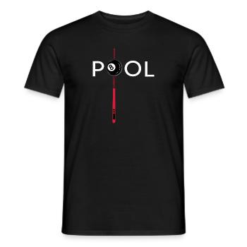 Billard boule de billard 8ball billard billard - T-shirt homme - noir - Devant - AI Model Male 178 light (178cm)