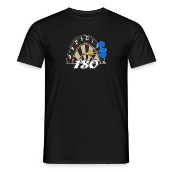 Darts 180 Dartboard Dart Triple 20 Gift - Men's T-Shirt - black - Front - AI Model Male 178 light (178cm)