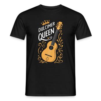 Gift for dulcimer lover - Men's T-Shirt - black - Front - AI Model Male 178 light (178cm)