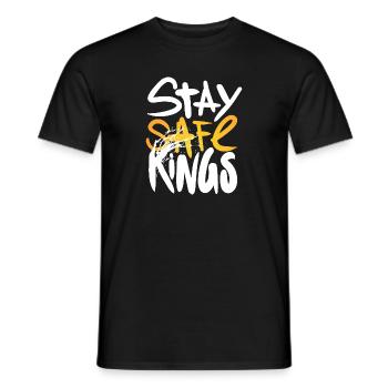Stay Safe Kings ! Only One Place - T-shirt homme - noir - Devant - AI Model Male 178 light (178cm)