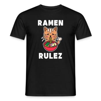 Cosplay Anime Pop Culture Manga Cat Déclaration - T-shirt homme - noir - Devant - AI Model Male 178 light (178cm)