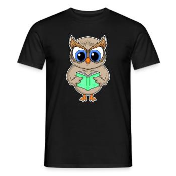 Lesen Buch Bücher Leser Geschenk - Männer T-Shirt - Schwarz - Vorne - AI Model Male 178 light (178cm)