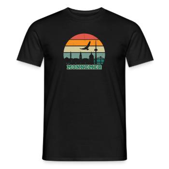 Monnemer - Mannheim, my city! - Men's T-Shirt - black - Front - AI Model Male 178 light (178cm)